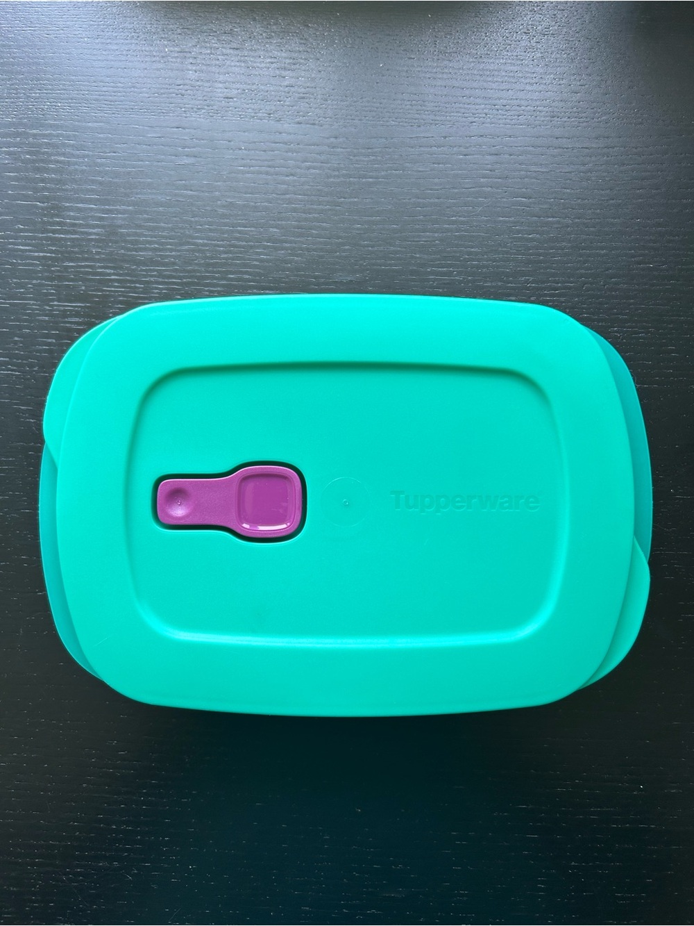 5/$25 Tupperware Teal Microwave Container with Purple Vent